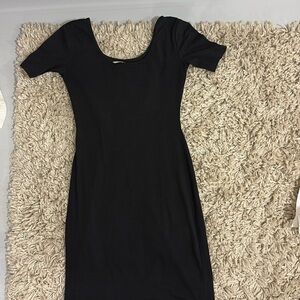 Black cotton body on dress